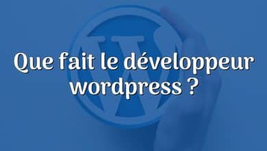 Que fait le développeur wordpress ?